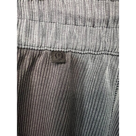 Lululemon Ribbed Softstreme Knit Wide-Leg Cropped Pants With Adjustable Waist & - Picture 7 of 12